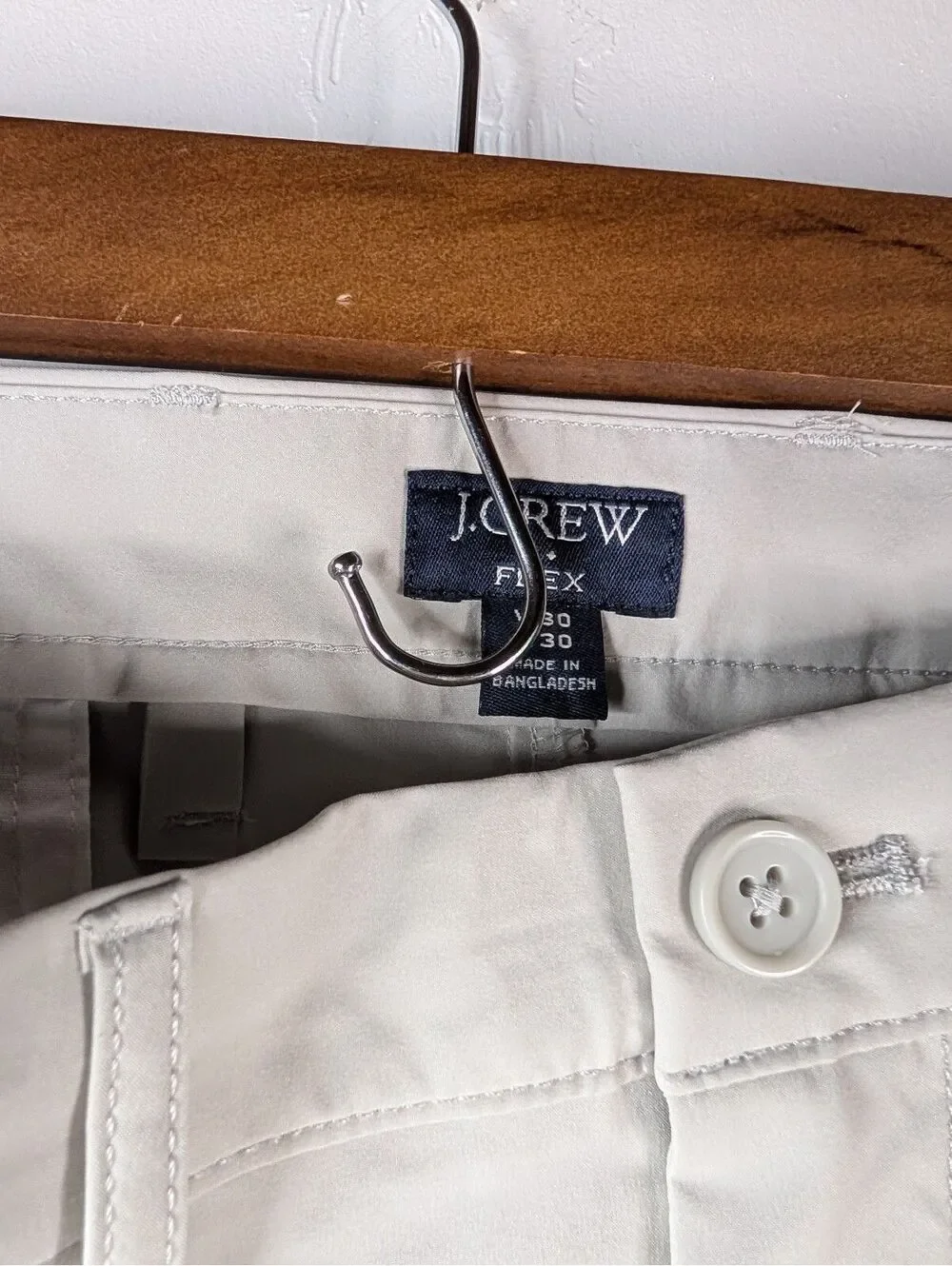 NWT J.Crew Flex Light Beige Men's Chino Pants Size 30x30